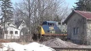 CSX Q620 With YN2 Power in Lacona NY...3-18-2022