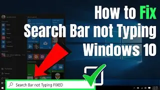 How to Fix Search Bar not Typing Windows 10