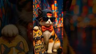 🛹 Cool Cat on a Skateboard &mdash; Street Style Vibes! 😼✨スケボー猫 #Shorts #calicocat #cute #funnycat