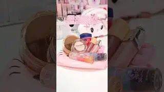 Mini Makeupִ ࣪𖤐.ᐟ #minimakeup #makeupbag #sanrio #kbeauty #diorbeauty #cutemakeup #romand #lipgloss
