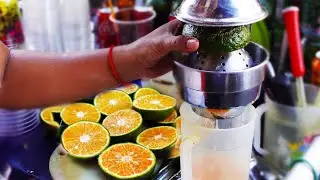 Refreshing With $1 USD Orange Juice At Chba Ampov Market
