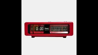 Poppy DR-216 Red Flip Clock Radio 1975 | German Vintage Design #flipclock #vintage