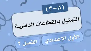 (3-8) التمثيل بالقطاعات الدائرية # الصف الأول الإعدادي