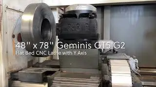 Geminis Model GT5 G2, Flat Bed CNC Lathe with Y Axis - HMT ID 20175