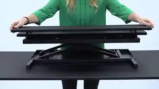 AirRise&trade; AdaptX Adjustable Standing Desk Converter with Pop Up Monitor Shelf | Stand Up Desk Store