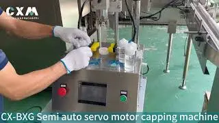 CX-BXG Semi auto 100ml chubby gorilla bottle capping machine,small capper