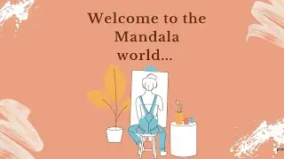 Dress design with mandala art.