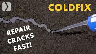 EASIEST & CLEANEST Asphalt Crack Repair | Coldfix Bar Hole, Crack & Joint Sealant