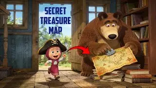 Masha and The Bear found a secret treasure map #cartoon #gaming #masha 