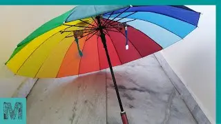 Solar Powered Umbrella with inbuilt Fan and Led Light