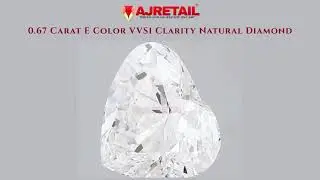 💎 Exquisite 0.67 Carat E Color VVS1 Clarity Natural Diamond #naturaldiamonds