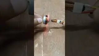 Induction Coil With Ferrite Core  . DC Motor And RGB LED Lights