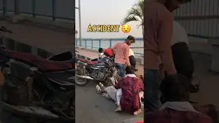 Vip road par hua accident 😧  MINI VLOG 2 #access #travel #bhopal