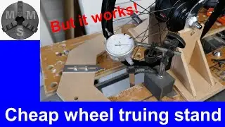 How to make a cheap but effective bike wheel truing stand from scrap material.