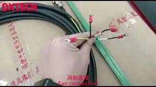 DXTECH-FL series-Water chiller, fan, and air compressor connection demonstration