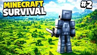 Minecraft Survival Continues! ⛏️ | Day 2 LIVE | Hindi