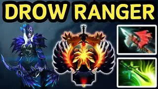 🔥 HOW TO PLAY DROW RANGER CARRY | 23 KILL POSITIONING & DAMAGE 🔥