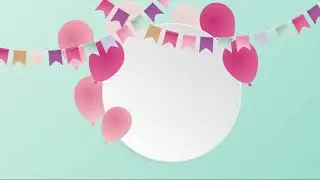 рамка с днем ​​рождения |  анимированное видео с днем ​​рождения