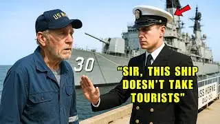 Navy Lieutenant Stops Veteran From Boarding the Ship — Until the Admiral Orders Him Brought Back