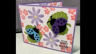 No. 228 Stampin' Up! Hello Ladybug Fun Fold Card