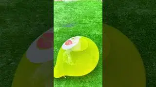 Experiment with pumping water with doraemon-shaped balloons and the results are surprising 😲😲#shorts
