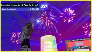 Launch Fireworks at Coachella Island (Full Guide) | Fortnite X Coachella