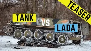 Tank vs Car | MTLB | Tank Driving | USSR Lada | Military | Tour | Kiev | Adventure Tours in Ukraine
