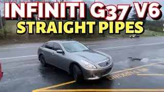 2012 INFINITI G37 3.7L V6 DUAL EXHAUST w/ STRAIGHT PIPES!