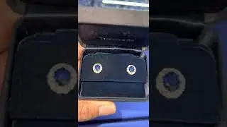 Tiffany blue sapphire earring