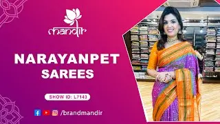 Narayanpet Sarees Collection | WhatsApp Number 733 733 7000 | Brand Mandir Sarees LIVE