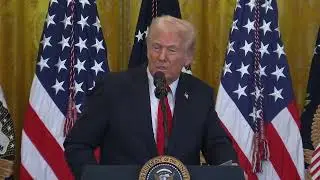 President Trump acknowledges Lt. Governor Evette at WH event