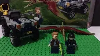 Lego Jurassic world fallen kingdom 75926 Pteranodon Chase speed build