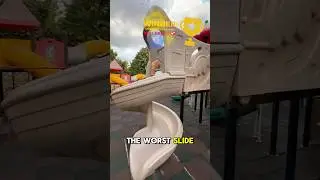 The Worst Slide Ever! It's Completely Non-Slippery! #shorts #slide #kevinundtheo