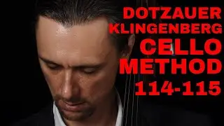 Dotzauer - Klingenberg Cello Exercises No. 114 and 115 | Harmonics and D Major Scale