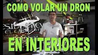 como volar un dron dji en interiores