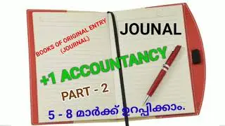 Books Of Original Entry||Journal||Part 2||Plus One Accountancy Focus Area Based Classes