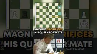 Ding BLUNDERS into MATE and Magnus SACRIFICES His QUEEN to CHECKMATE