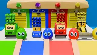 Baby Cars Play with Magic Easter Eggs | Kids Learning Cartoon