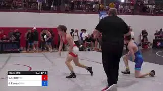 57 Kg Round Of 16 - Spencer Moore, Tar Heel Wrestling Club Vs Jax Forrest, Bishop McCort High Scho