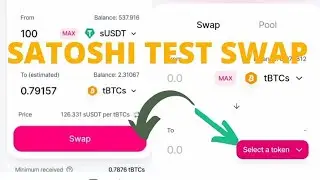 how to swap on satoshi testnet