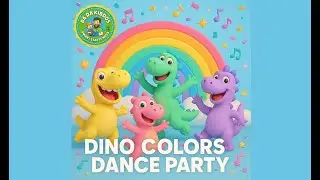 Dino Colors Dance Party 🦕 | Learn Colors in Motion! Fun Song for Kids 🎨| Nursery Rhymes
