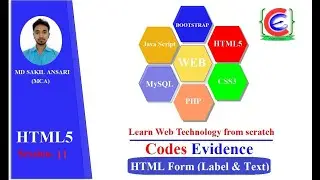 Session-11 || HTML Form Part-1 (Label and Text)