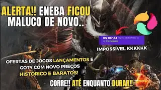 JOGOS BARATOS..OFERTAS  ENEBA SEGUNDA DA SEMANA!! 🚨 ALERTA BF6 CAIU  mais AINDA e  JOGO GRAT&Iacute;S !!