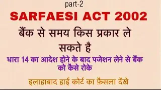 SARFAESI ACT- बैंक पजेशन लेना  चाहे  तो आपके अधिकार