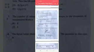 M.A Math  private 2nd year 2020 paper (Fluid Dynamics)  , C.C.S University Meerut