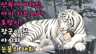 산속에 버려진 아이를 데려다 젖을 먹여 키운 어미 호랑이가 훗날 아이가 장군이 되어 찾아오자 늙은 몸을 이끌고 나와 품에 안기며 눈물 흘린 감동 사연 #야담 #민담 #전설 #설화
