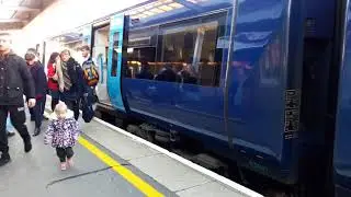 Southeastern Railway: British Rail Class 375 #67817 arriving at & leaving Canterbury East