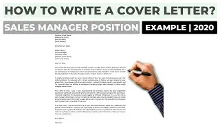 How To Write a Cover Letter For a Sales Manager Position? | Example