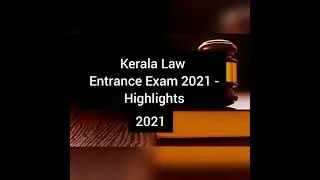 Kerala Law Entrance Exam 2021 - Highlights#klee 2021