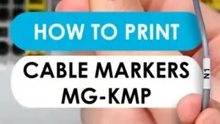 How to Print Wraparound Cable Markers MG-KMP with Cembre MG4
